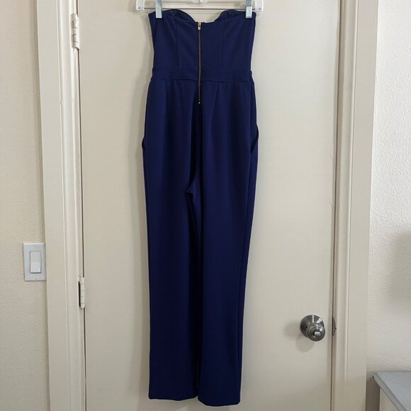 Express Strapless Sweethear Jumpsuit Sz 00 Feminine Chic Cocktail Classy Formal - Picture 2 of 7